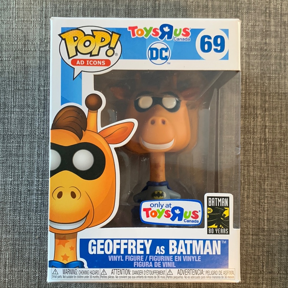 Funko Pop Ad Icons - Toys R Us and DC - Geoffrey as Batman 69
